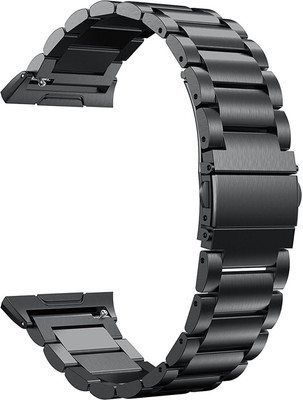 

Taslar Replacement Metal Band For Fitbit Ionic Smart Band Strap(Black)