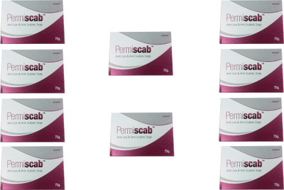

Elegant PERMISCAB SOAP PACK OF 10*75 GM (ANTI LICE AND ANTI SCABIES)(750 g, Pack of 10)