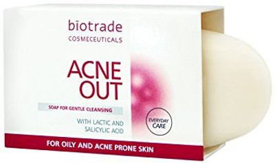 

Biotrade Acne Out Soap Bar For Oily Skin with Pimples Removes Blackheads and Impurities Tightens Pores by(100 g)