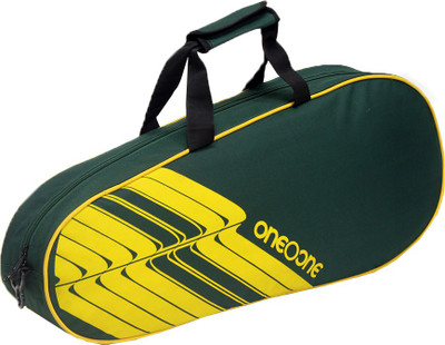

One O One Lines Collection Single Forest Green & Yellow Badminton/Tennis Kit Bag(Green, Kit Bag)