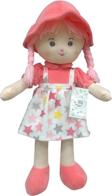 My Baby Excel Plush Doll Red with Star Print 45 cm - 45 cm(Red)