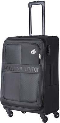 

Kamiliant Oromo Spinner Soft trolley 69cm (Black) Expandable Check-in Luggage - 27 inch(Black)