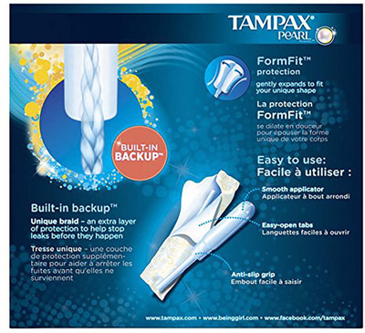 

Tampax Pearl Plastic Tampons Tampons(Pack of 52)