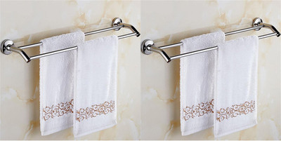 

TNC STAINLESS STEEL DOUBLE BEND TOWEL ROD -24 INCH -2 PIC SETS 24 inch 2 Bar Towel Rod(Stainless Steel Pack of 2)
