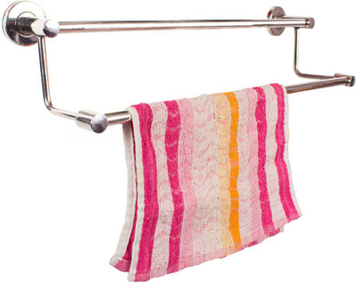 

TNC 24 INCH DOUBLE TOWEL ROD CROME FINISH 24 inch 2 Bar Towel Rod(Stainless Steel)