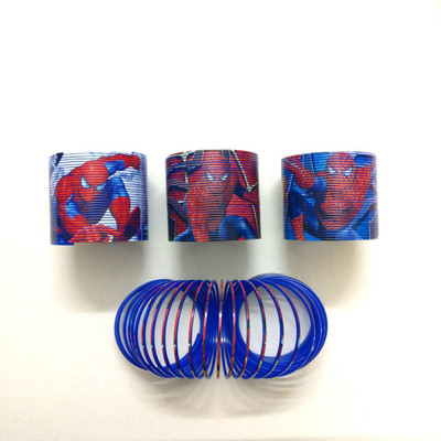 

Shopkooky Spiderman Designed Cartoon Spring Toy/ Bangle for Kids to Play/ Easy to Carry and Light Weight /Best Option for Return Gifts ...Pack of 3 Toy Magic Spring(Multi Color)