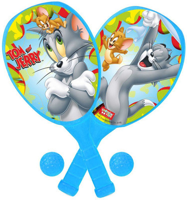 

Tom & Jerry 2 Plastic Racket & Balls Set Badminton Kit Tennis Racquet