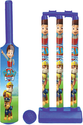 

Paw Patrol Kids First Cricket Set with Bat & Ball, 3 Wickets, Base and Bail Cricket Kit