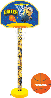 

Minions Adjustable Height Basketball Set(Multicolor)