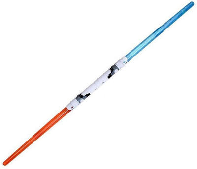 

M-Alive New Space Warriors Double Sided Lightsaber Sword Toy with Powerful Sound and Lights-138cm(Multicolor)