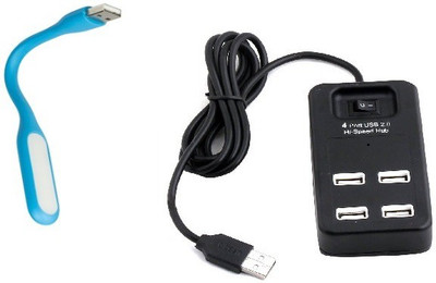 

durReey Set E13BU USB Hub, Led Light(Blue, Black)