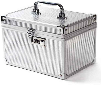 

Shilpika Creation Awesome Makeup and Multipurpose Vanity Box(Silver)