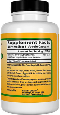 

healthy origins Healthy Origins, 5-HTP, 100 mg,(100 mg)
