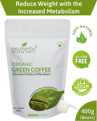 

Neuherbs Organic Green Coffee Beans for Weight Loss (Unroasted green coffee)(400 g)