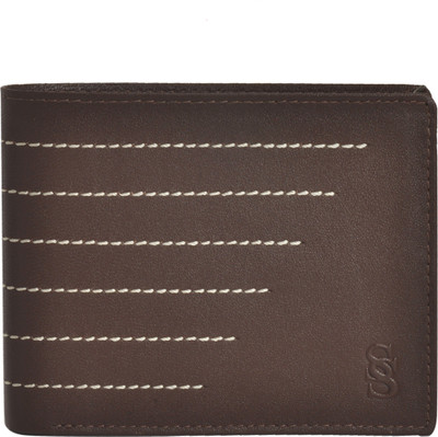 

Second Skin Men Brown Genuine Leather Wallet(10 Card Slots)