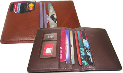 

Peacock Mundkar Men Multicolor Artificial Leather Card Holder(7 Card Slots), Tan