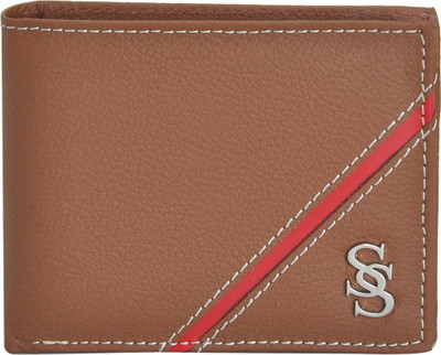 

Second Skin Men Orange Genuine Leather Wallet(10 Card Slots)