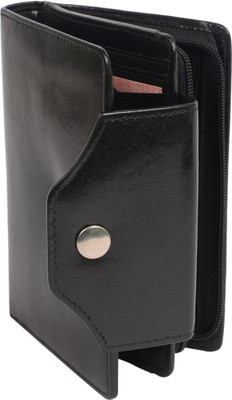 

GoLeather Women Black Genuine Leather Wallet(7 Card Slots)