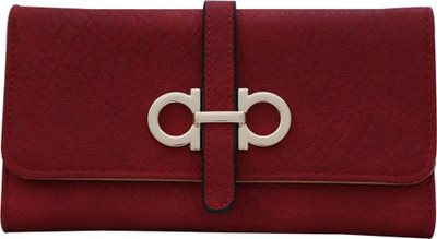

BeeFashionable Women Maroon Artificial Leather Card Holder(12 Card Slots), Trendy maroon