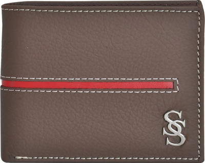 

Second Skin Men Brown Genuine Leather Wallet(10 Card Slots)