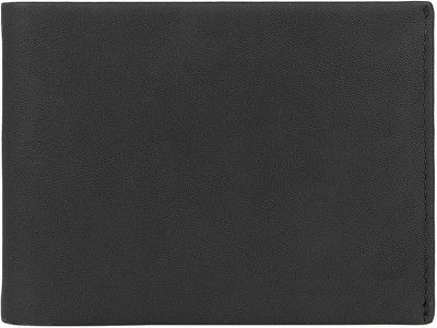 

HEUREUX Men Black Genuine Leather Wallet(5 Card Slots)