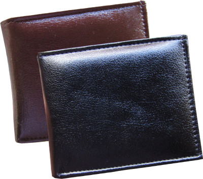 

Peacock Mundkar Boys Black, Brown Artificial Leather Wallet(7 Card Slots)