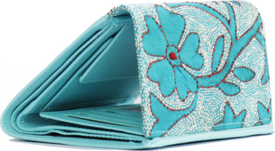 

Maheejaa Women Blue Genuine Leather Wallet(11 Card Slots), Turqoise