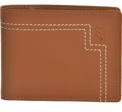 

Second Skin Men Orange Genuine Leather Wallet(10 Card Slots)