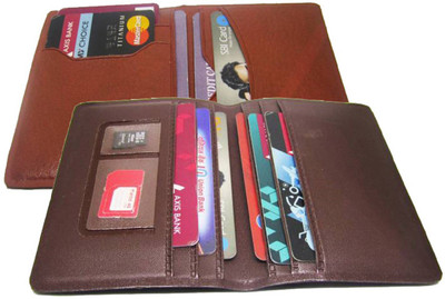 

Peacock Mundkar Men Multicolor Artificial Leather Card Holder(7 Card Slots), Tan
