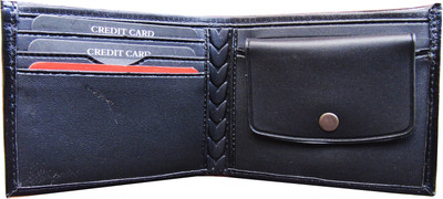 

Poland Boys Brown Artificial Leather Wallet(5 Card Slots), Black
