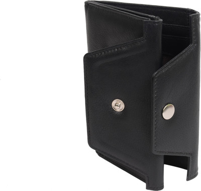 

GoLeather Women Black Genuine Leather Wallet(4 Card Slots)