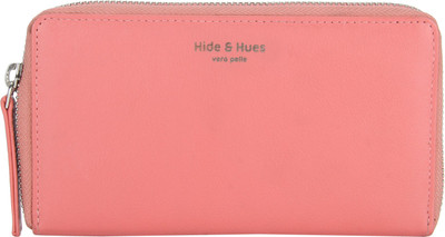 

Hide & Hues Women Pink Genuine Leather Wallet(6 Card Slots)