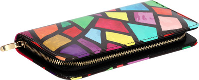 

Ferdeko Women Multicolor Artificial Leather Wallet(8 Card Slots), De psychedelia block 74