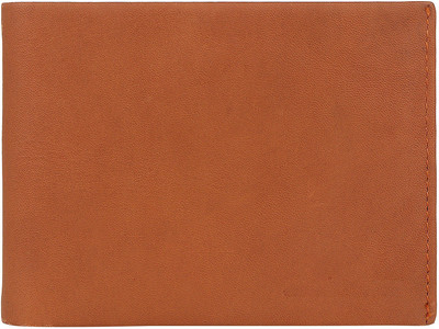 

HEUREUX Men Tan Genuine Leather Wallet(5 Card Slots)