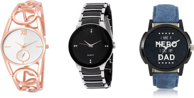 

PEPPER STYLE Lorem Rose Gold And Black And Blue Stylish Watch Watch - For Men & Women