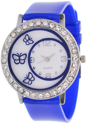 

Shree Enterprise Blue Butterfly Designed Watch Watch - For Girls