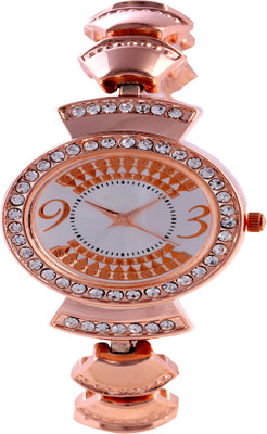 Newman AJ Stylish Rose Gold Dial Premiium Analog For Girl Watch - For Girls