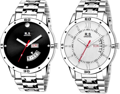 

R S Original RSO-4067 DAY AND DATE WHITE WATCH FOR MEN Watch - For Men