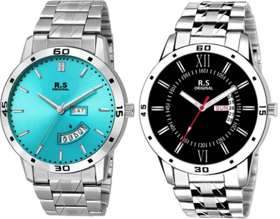 R S Original RSO-4074 DAY AND DATE BLUE WATCH FOR MEN Watch - For Men