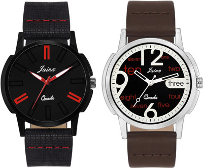 

JAINX JC448 Black Dial Combo Analog Watch - For Men