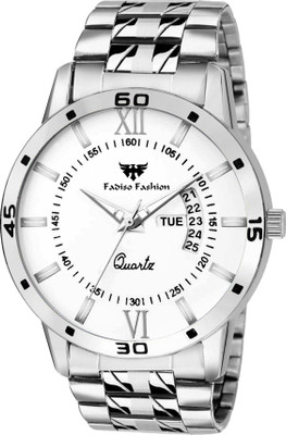 

Fadiso fashion FF12570-WH WHITE Day & Date Functoning Watch - For Men