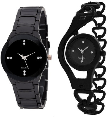 

TESLO Black Round Dial Comfortable Strap Women's Watch Party Wedding And Wrist Watch Of Formal Watch And Look For Girls , Women New collection Watch - For Women
