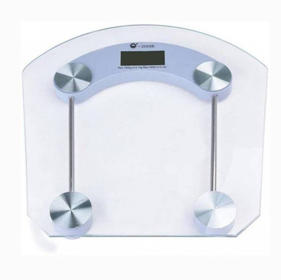

Mezire ®Digital Personal Bathroom Weighing Scale Machine 180 KG With Backlit LCD Display Weighing Scale (White) Weighing Scale(Transparent)