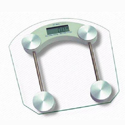 

Mezire ™Personal Health Bathroom 8MM Square Transparent Glass Step-on Activation Digital Weight Machiine Weighing Scale (White) Weighing Scale(Transparent)