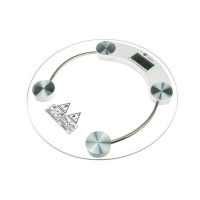 

Mezire 8MM Round Glass Step-on Activation Weighing Scale (White) Weighing Scale(Transparent)