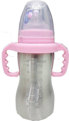 

Croox Baby Feeding Bottle Cum Sipper In Stainless Steel (Pink) - 290 Ml - 290 ml(Pink)