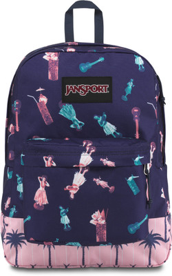 

JanSport Black Label Superbreak 25 L Backpack(Blue), Hula life palm