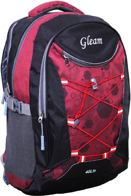 

Gleam Signature Series Multicolour School & College Bag ( Pink & Black ) with Rain Cover 40 L Backpack(Pink, Black), Black;pink