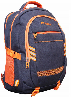 

Gleam Signature Series Multicolour School & College Bag ( Grey & Orange ) with Rain Cover 30 L Backpack(Grey, Orange)