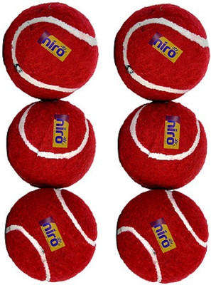 

Niro Tennis Rubber Ball Red (Pack of 6) Tennis Ball(Pack of 6, Multicolor)